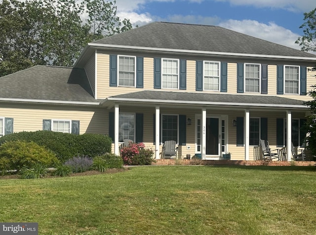 306 Canyon Rd, Winchester, VA 22602 - colonial home with a porch and a front lawn