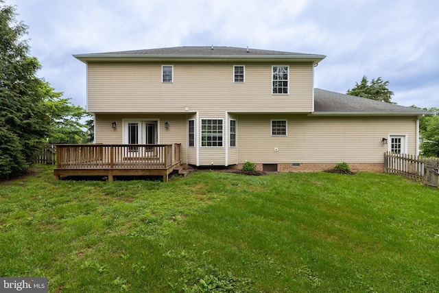 306 Canyon Rd, Winchester, VA 22602 - rear view of house with a deck