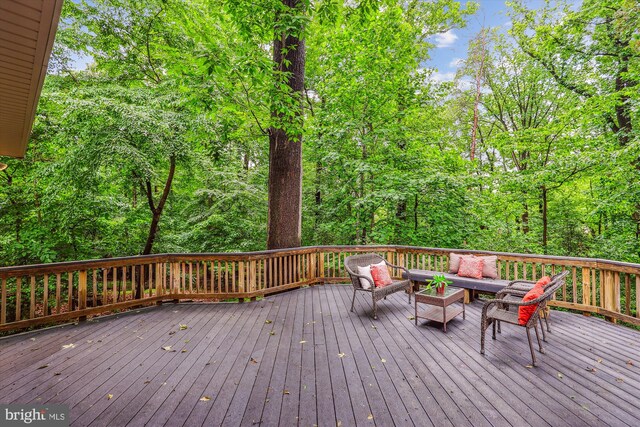 2032 Franklin Cluster Ct, Falls Church, VA 22043 - deck featuring an outdoor living space