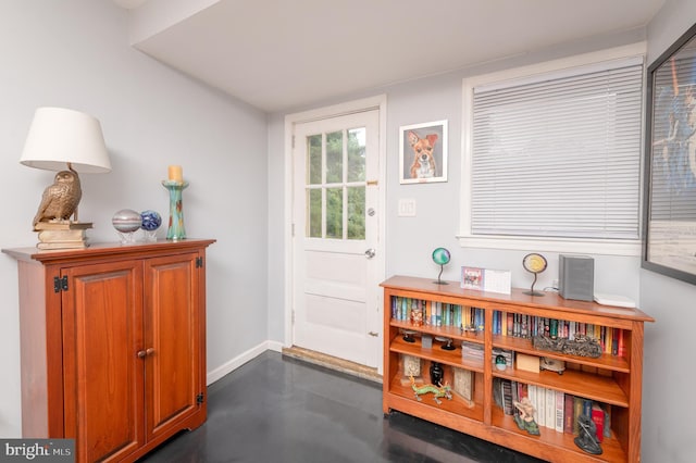 1909 Bloomingdale Ave, Lancaster, PA 17601 - foyer entrance with finished concrete floors and baseboards