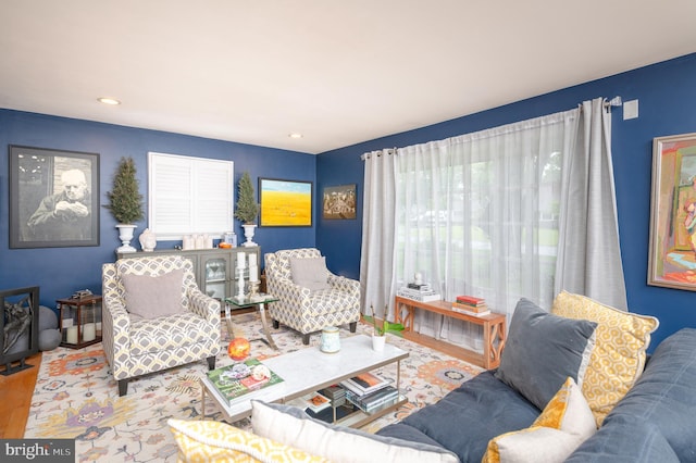 1909 Bloomingdale Ave, Lancaster, PA 17601 - living area featuring wood finished floors and recessed lighting