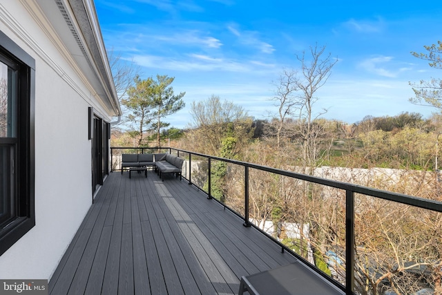 2100 S Pierce St, Arlington, VA 22202 - deck with outdoor lounge area