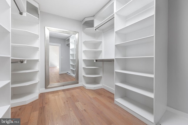 2100 S Pierce St, Arlington, VA 22202 - walk in closet with light wood-style floors