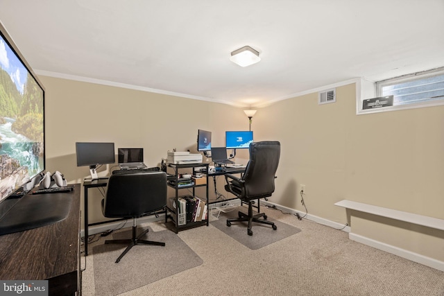 2319 Bond Ave, Drexel Hill, PA 19026 - carpeted office space featuring ornamental molding and baseboards