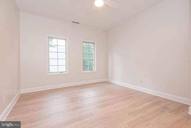 101 Port Arthur Ct, Ocean Pines, MD 21811 - unfurnished room featuring light wood finished floors, ceiling fan, and baseboards