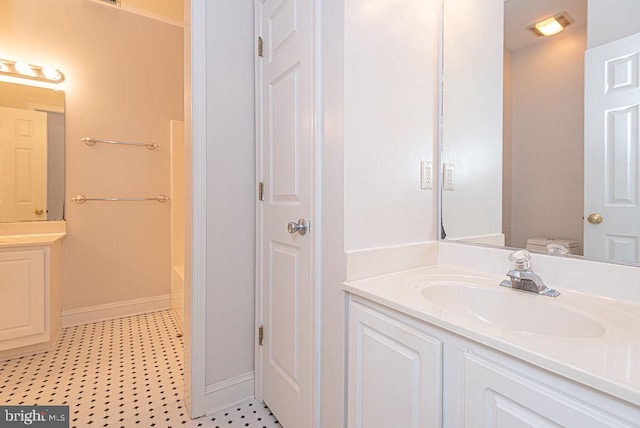 101 Port Arthur Ct, Ocean Pines, MD 21811 - full bathroom with vanity, baseboards, and toilet