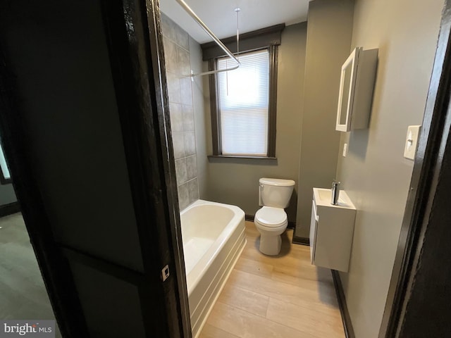 1204 Carl Miller Blvd, Camden, NJ 08104 - full bath featuring toilet, vanity, baseboards, and shower / tub combination