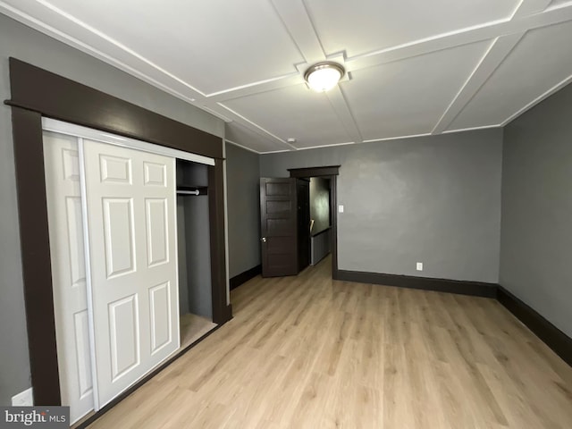 1204 Carl Miller Blvd, Camden, NJ 08104 - unfurnished bedroom with wood finished floors, a closet, and baseboards