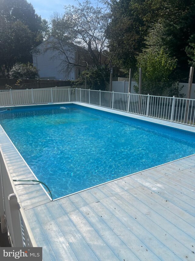 8010 Hillrise Ct, Elkridge, MD 21075 - view of pool featuring a wooden deck