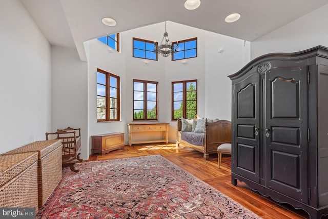 13320 Signal Tree, Potomac, MD 20854 - living area featuring a chandelier