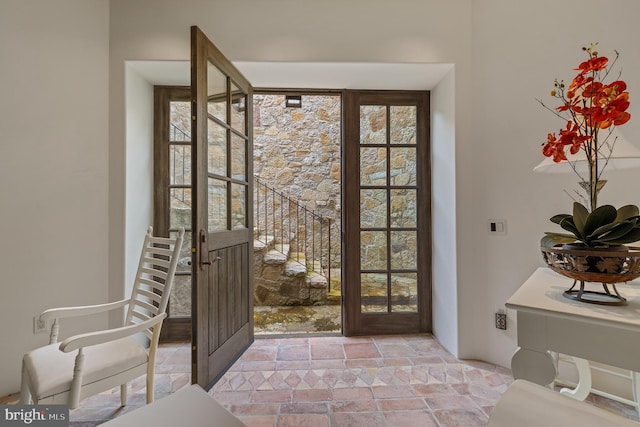 13320 Signal Tree, Potomac, MD 20854 - doorway to outside with stone finish flooring