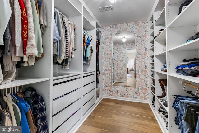 4 Saint Vincent Ct, Stafford, VA 22556 - walk in closet featuring wood finished floors