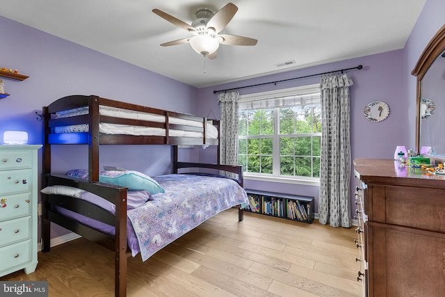 4 Saint Vincent Ct, Stafford, VA 22556 - bedroom with light wood-type flooring and ceiling fan