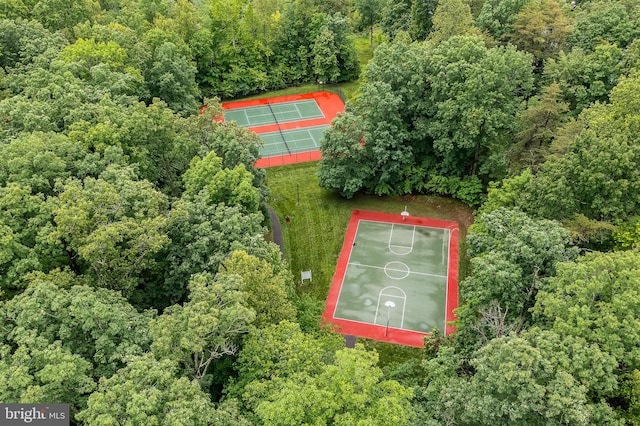 4 Saint Vincent Ct, Stafford, VA 22556 - aerial view of property and surrounding area featuring a forest