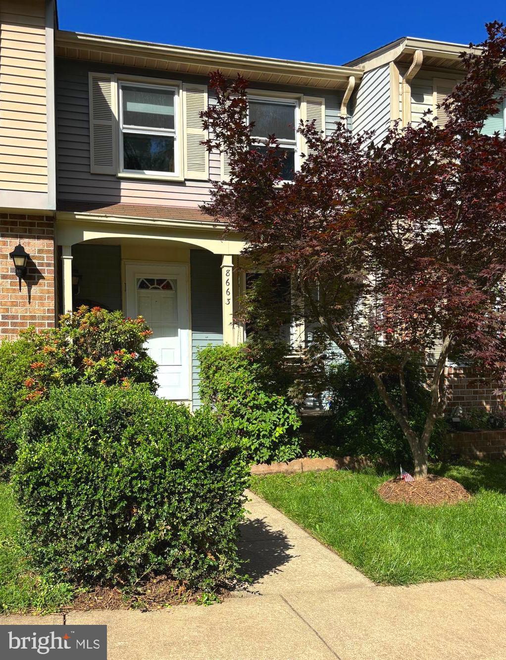 8663 Kenosha Ct, Lorton, VA 22079 - view of front of property featuring brick siding
