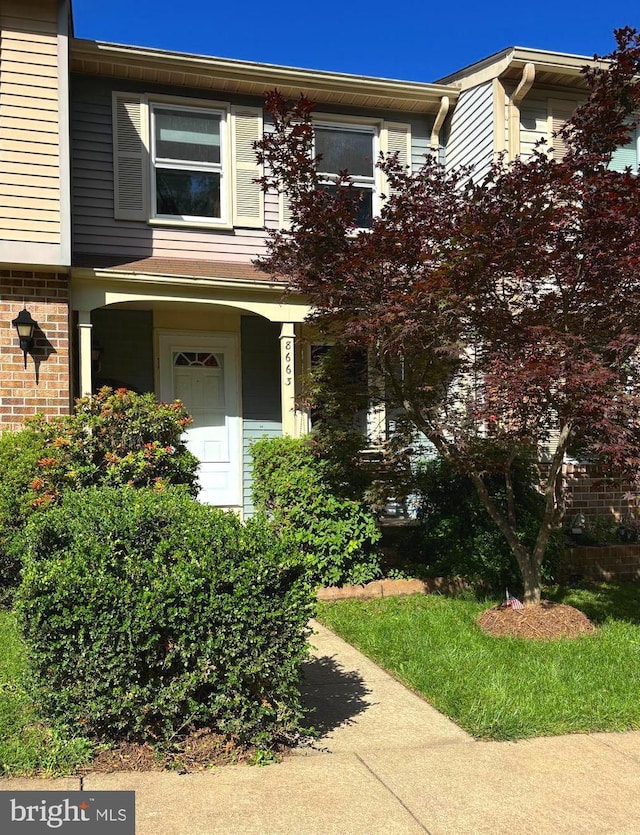 8663 Kenosha Ct, Lorton, VA 22079 - view of front of property featuring brick siding