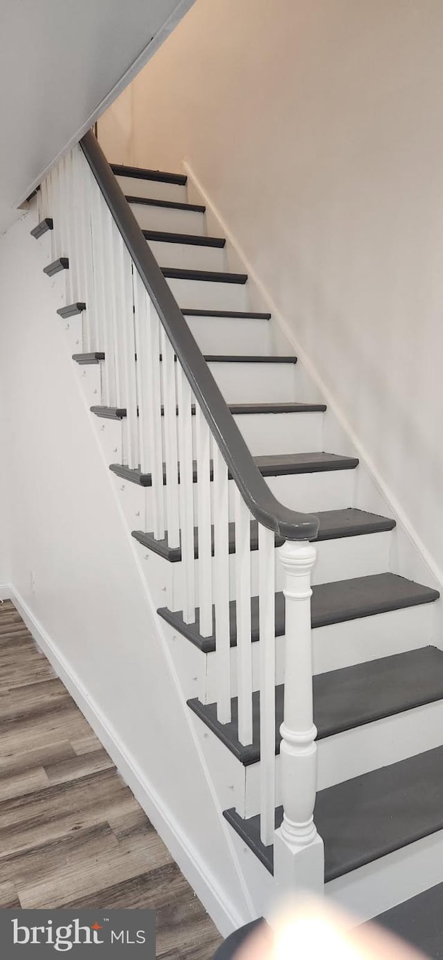 1148 Slocum St, Philadelphia, PA 19150 - staircase with wood finished floors and baseboards