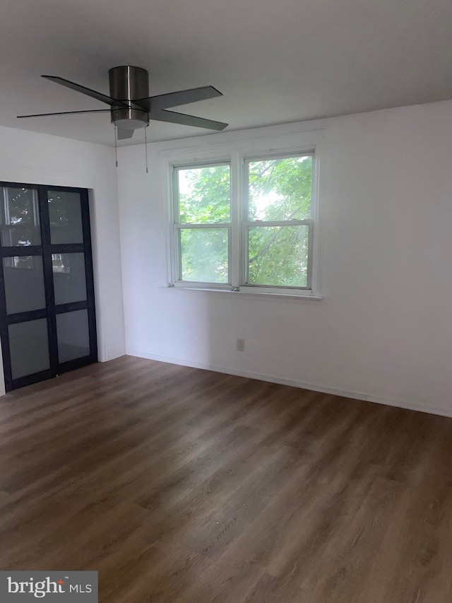 1148 Slocum St, Philadelphia, PA 19150 - unfurnished room with wood finished floors and ceiling fan