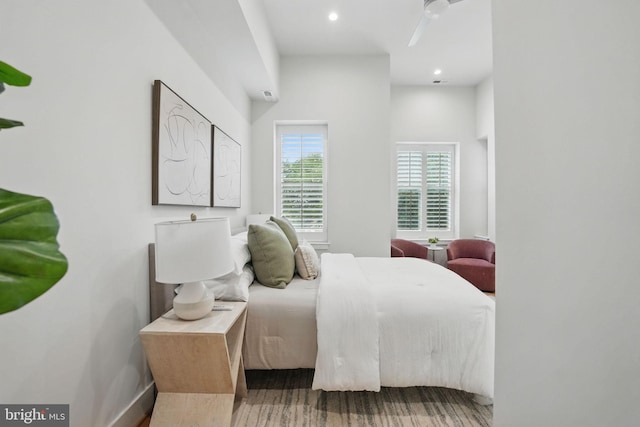 1387 N Carolina Ave NE, Washington, DC 20002 - bedroom featuring wood finished floors, recessed lighting, and baseboards
