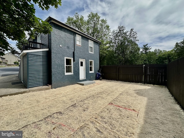 118 Hopewell St, Birdsboro, PA 19508 - rear view of house featuring stucco siding