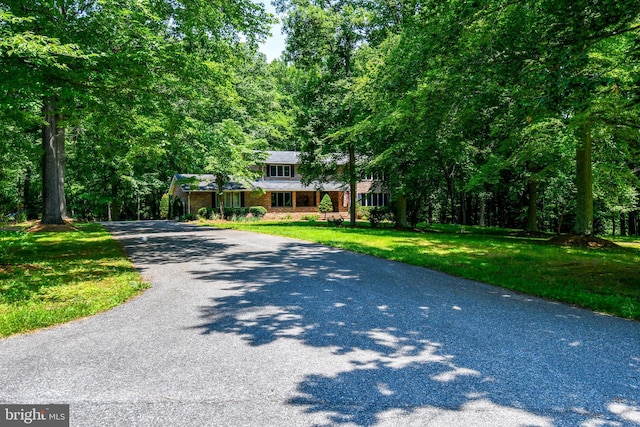 2410 Mill Branch Rd, Bowie, MD 20716 - view of front of home with a front yard and driveway