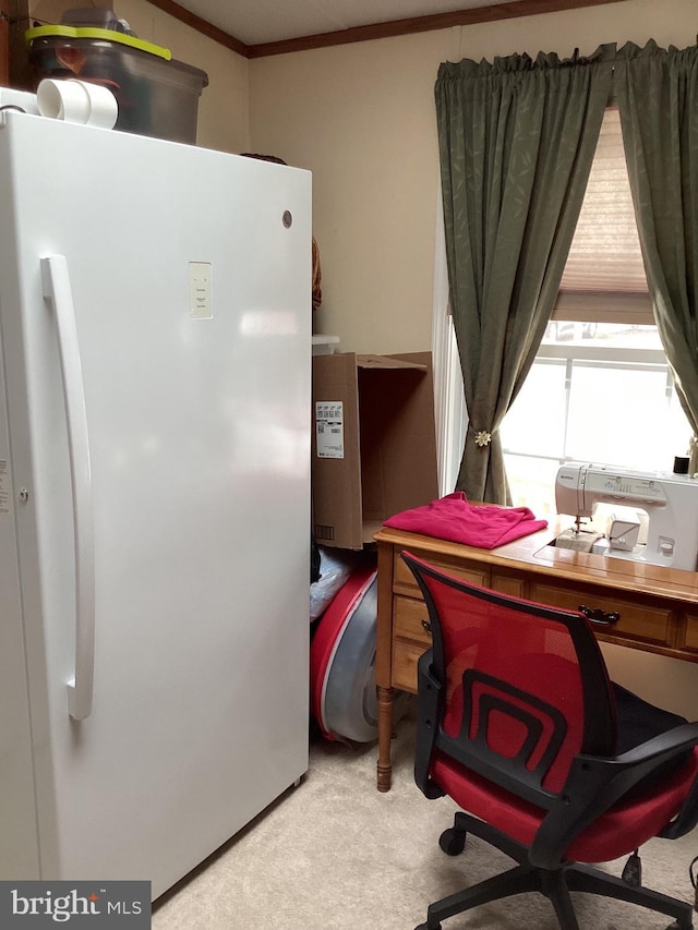 4041 Conowingo Rd, Darlington, MD 21034 - home office with carpet and crown molding