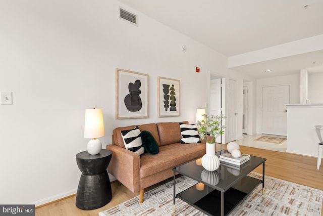 2001 12th St NW Unit 410, Washington, DC 20009 - living room with wood finished floors and baseboards