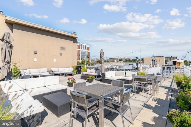 2001 12th St NW Unit 410, Washington, DC 20009 - view of patio with an outdoor living space and outdoor dining space