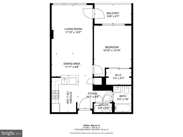 2001 12th St NW Unit 410, Washington, DC 20009 - home floor plan