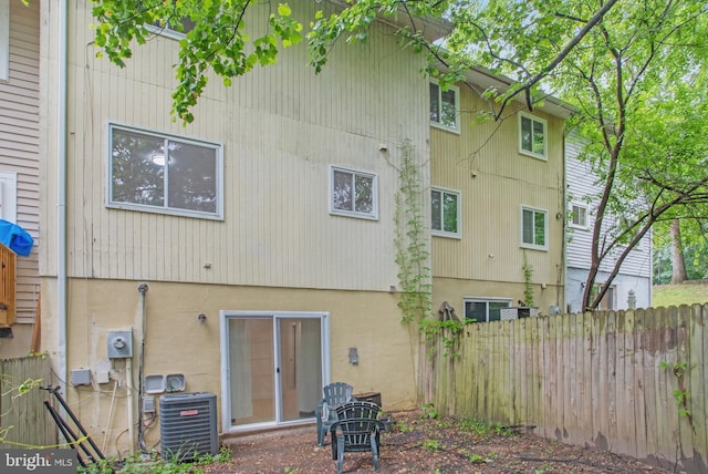 54 Austin Run Blvd, Stafford, VA 22554 - back of house featuring central air condition unit