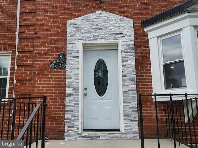 1601 Burnwood Rd, Baltimore, MD 21239 - entrance to property with brick siding and stone siding