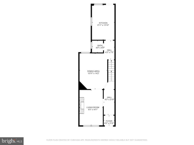 728 13th St SE, Washington, DC 20003 - view of floor plan / room layout