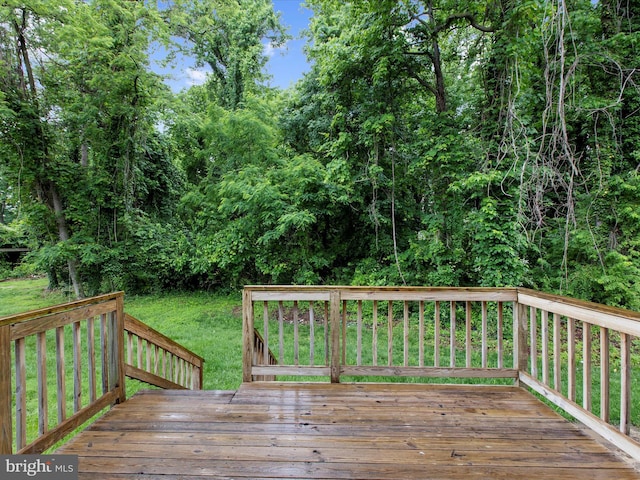 632 Island Creek Ct, Annapolis, MD 21401 - view of wooden terrace
