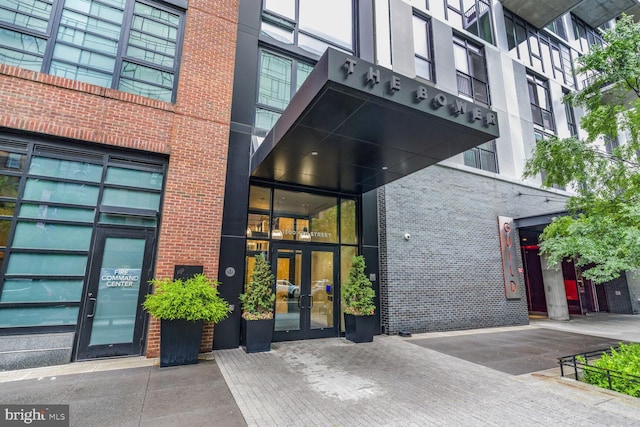 1300 4th St SE Unit 214, Washington, DC 20003 - entrance to property with french doors and brick siding