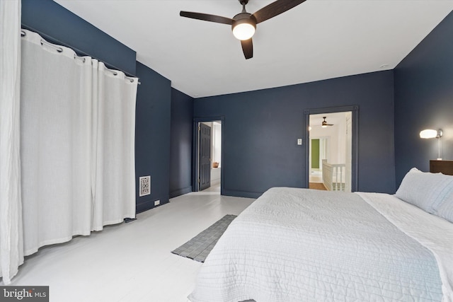 5811 Mcmahon St, Philadelphia, PA 19144 - bedroom featuring connected bathroom and ceiling fan