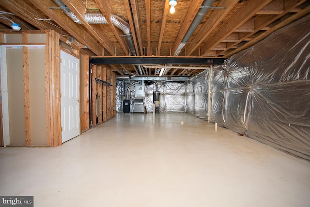 30 Dayton Cir, Fredericksburg, VA 22406 - basement with water heater