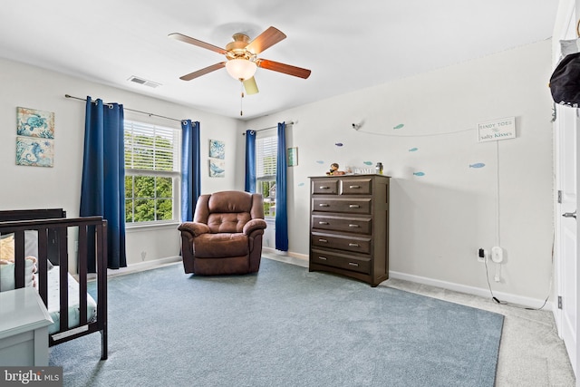 3615 Amber Way, Aberdeen, MD 21001 - carpeted bedroom with baseboards and ceiling fan