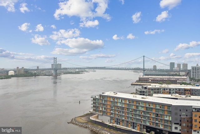 901 N Penn St Unit F1504, Philadelphia, PA 19123 - water view featuring a notable bridge and nearby urban area