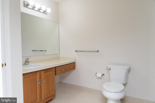1615 Foxmeadow Cir Unit 1615, Royersford, PA 19468 - bathroom featuring vanity, toilet, and tile patterned flooring