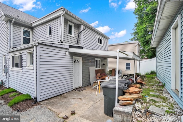 137 S Main St, Yoe, PA 17313 - back of house featuring a patio, an outdoor living space, and fence