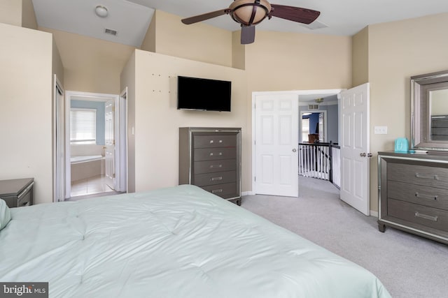 1781 Cobblestone Ln, Vineland, NJ 08361 - bedroom with carpet and connected bathroom