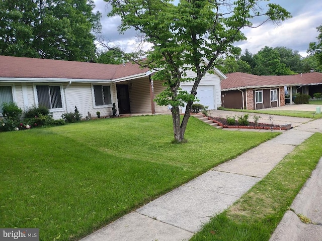2841 Aquarius Ave, Silver Spring, MD 20906 - ranch-style house with an attached garage, a front lawn, and concrete driveway
