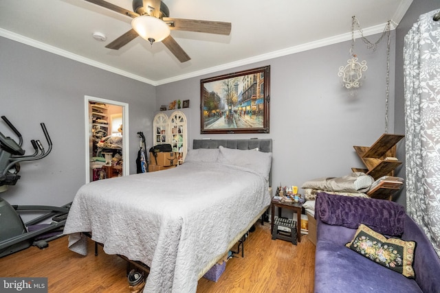 1341 Westview Xing, Grantsville, MD 21536 - bedroom with wood finished floors, crown molding, and ceiling fan