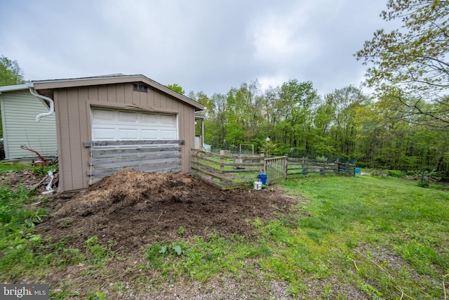 1341 Westview Xing, Grantsville, MD 21536 - detached garage featuring a garden