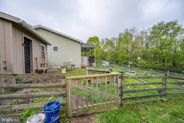 1341 Westview Xing, Grantsville, MD 21536 - view of yard featuring a vegetable garden and fence