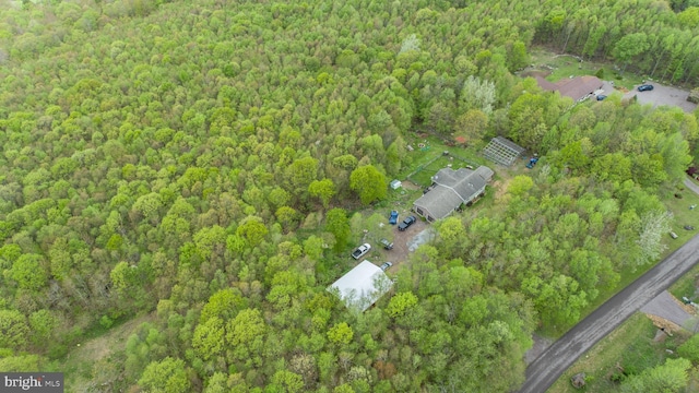 1341 Westview Xing, Grantsville, MD 21536 - aerial view of property and surrounding area with a heavily wooded area