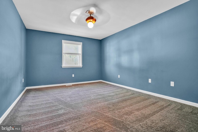 40 Steeple Ct, Reinholds, PA 17569 - empty room featuring ceiling fan, carpet flooring, and baseboards
