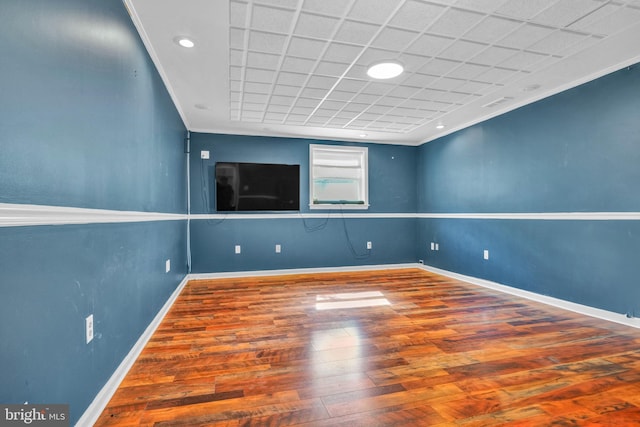 40 Steeple Ct, Reinholds, PA 17569 - spare room with wood finished floors, ornamental molding, and baseboards