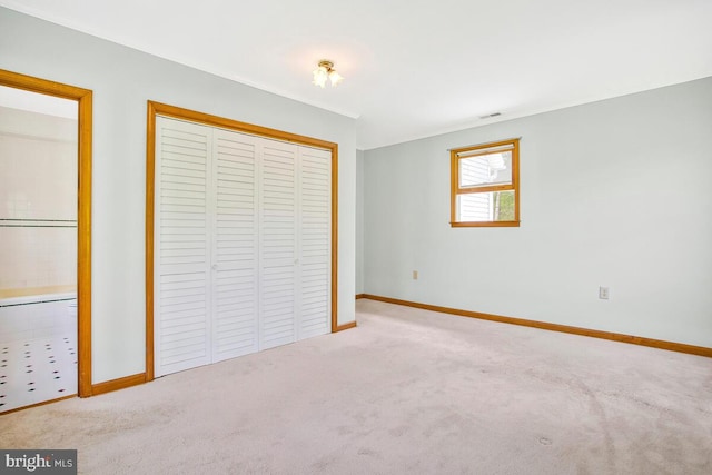 22350 Old Hundred Rd, Barnesville, MD 20838 - unfurnished bedroom with carpet floors, baseboards, and a closet