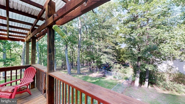 14701 Viewcrest Rd SW, Cresaptown, MD 21502 - view of deck